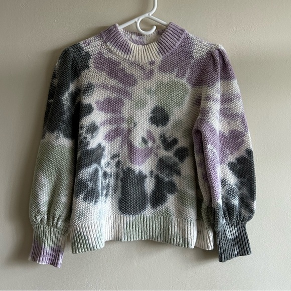 Madewell Tie-Dye Puff-Sleeve Sweater Size XL - Picture 2 of 6